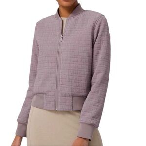 lululemon athletica Serene Travels Quilted Bomber Jacket in Mauve